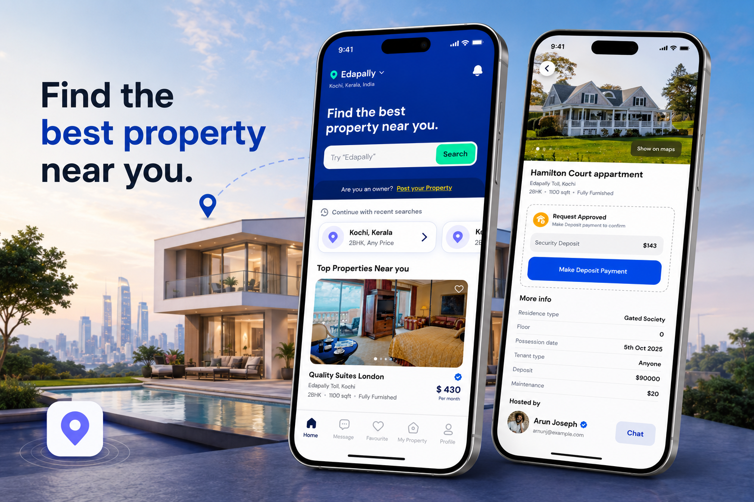 RentZone property finder app visual